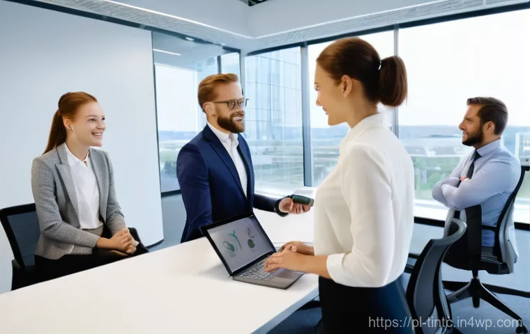 금융 독립을 위한 중소기업 투자 기회 - **Prompt:** A dynamic scene inside a modern Polish small or medium-sized enterprise (SME) office. A ...