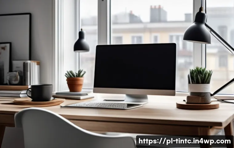 금융 독립을 위한 수입 증대 아이디어 - A cozy home office scene in a modern Polish apartment, featuring a young professional working remote...